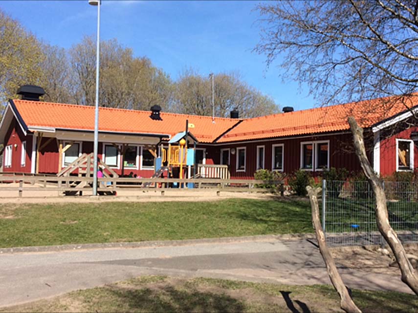 Glasbergets förskola gård. Foto: Lena Schmidt Lindberg